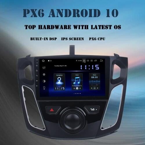 9“ Android 10.0 Car Multimedia Player for Ford Focus 2012 2013 2014 2015 DSP Autoradio GPS Navi 4GB+64GB Bluetooth TDA7850