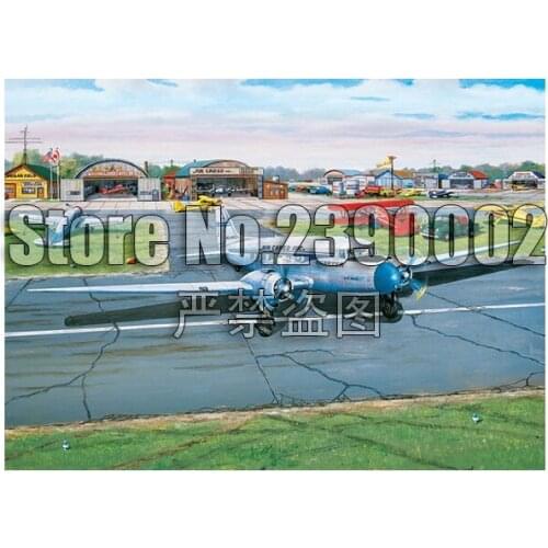 5D Diy Diamond Painting Municipal Airport Cross Stitch Embroidery Wall Sticker Diamond Mosaic Aviation Planes Christmas Crafts