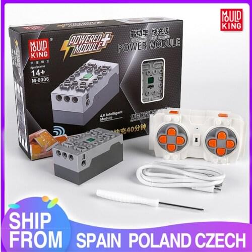 MOULD KING Battery box Motorized Car Parts The APP Remote Controller 4.0 Powered Module motor Model Building Blocks Bricks