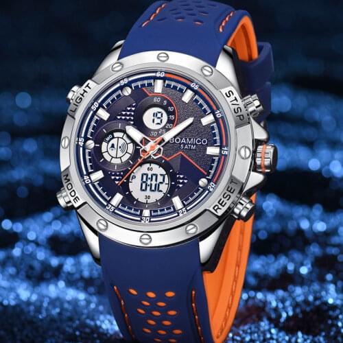 Top Brand Mens Watch Digital LED Quartz Sport Wristwatches Waterproof Automatic Watch Men Gifts For Men Reloj Hombre