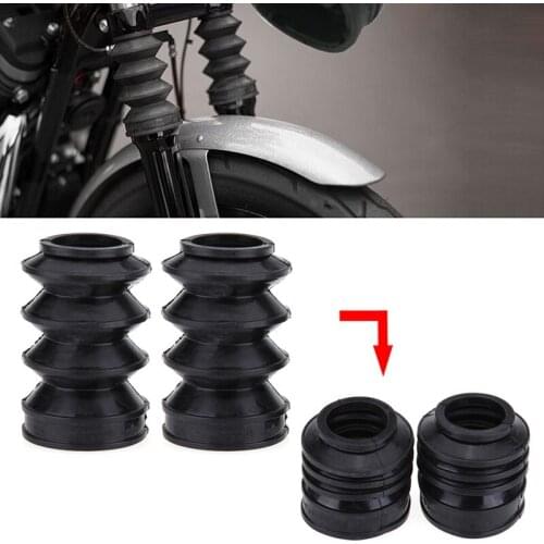 39mm Black Rubber Front Fork Boots Shock Gaiters