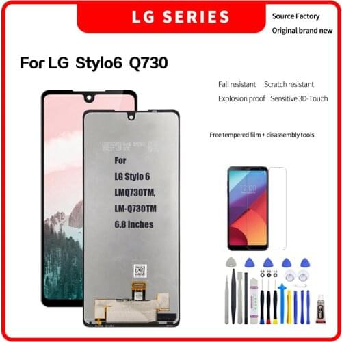 For LG Stylo6 Q730 LCD Display Touch Screen Digitizer Assembly For LG Stylo6 Q730 LCD Screen with Disassembly tools