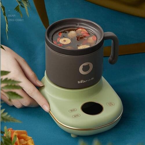 400ml Electric Slow Cooker Stew Pot Health Preserving Pot Tea Porridge Milk Heating Water Kettle Ceramic Multicooker 220V