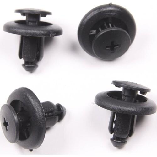 20Pcs Black 8mm Hole Interior Trim Panel Car Fender Retainer Fastener Rivets Clips Fit For Mazda 6 M3 M5 M6 M2