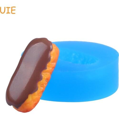 GYL134U 22.6mm Eclair Silicone Mold - Cookie Mold Fondant, Dessert, Candy, DIY Biscuit Baking, Resin Clay, Chocolate, Icing
