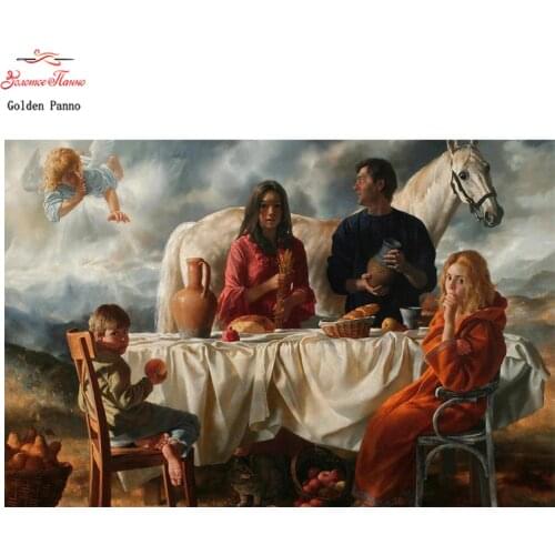 Golden Panno 5D crystal square diamond painting embroidery Home Decor dimond mosaic religious for people gift 09