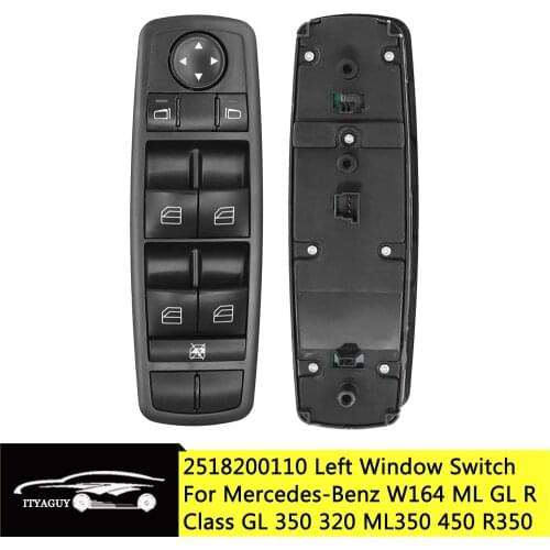 2518200110 Front Left Master Window Switch Button For Mercedes W164 ML GL R Class 350 320 ML350 450 R350 2518300090 A2518300090