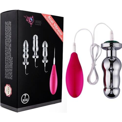 Metal Butt Plug 10 Mode Vibration Anal Vibrator Anal Plug Anus Plugs Anal Toys Male Masturbator Prostata Massager for Man