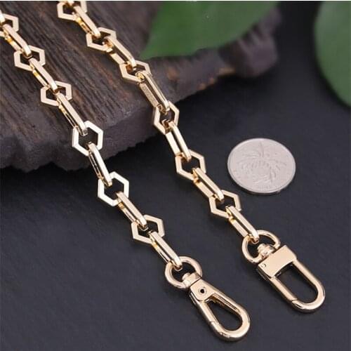 Metal Bag Chains Women Bags Parts Long Purse Chains Gold Handbag Straps High Quality Bags Accessories Replacement DIY Straps