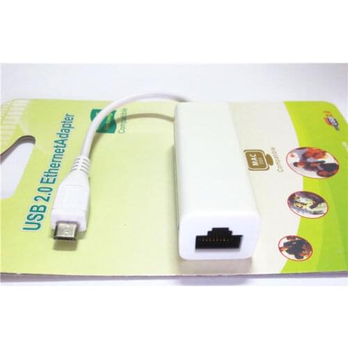 Micro USB OTG LAN USB HUB Port Ethernet RJ45 for Raspberry Pi Zero , Chromecast , Samsung Galaxy Tab 4 S6 / Edge