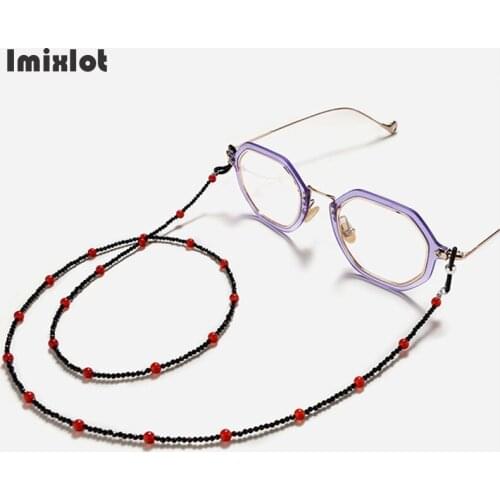 Fashion Reading Glasses Chain Retro Beads Eyeglass Sunglasses Spectacle Cord Neck Strap String Mask Chain Eyewear Accessories