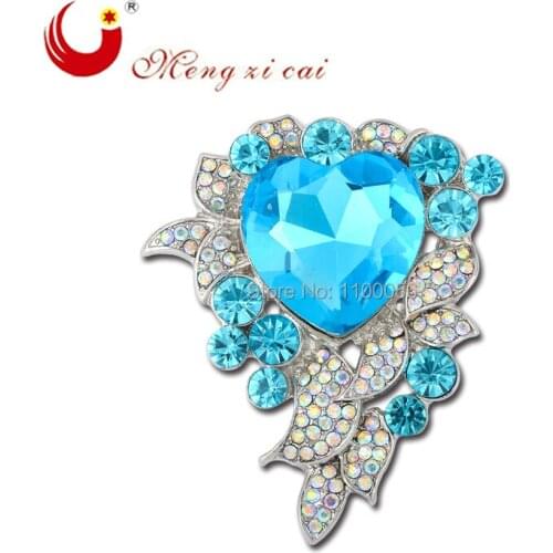 FashionJewelry Rhinestone Brooch the heart of the Ocean Broche pin For Kids or Brooches for Wedding pin up at the party X1450