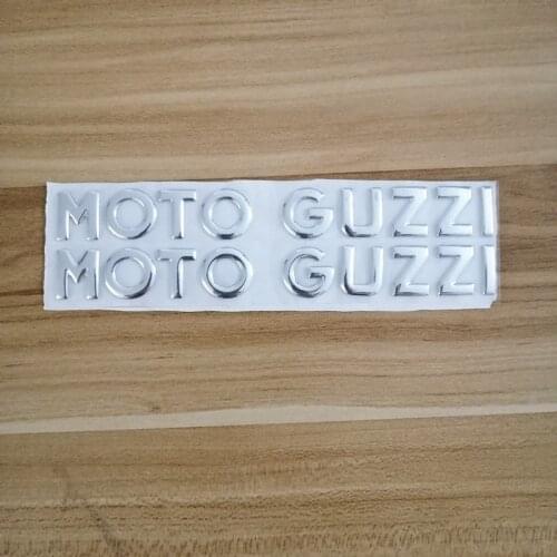 Motorcycle 3D Sliver waterproof Emblem Side Fairing Cover Decorated Decals Case Sticker for Moto MotoGuzzi guzzi Decals