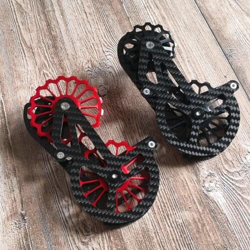 New MTB Bike Carbon Fiber Ceramic Rear Derailleur17T Pulley Guide Wheel for R6800 R8000/8050/9000 Bicycle Derailleur