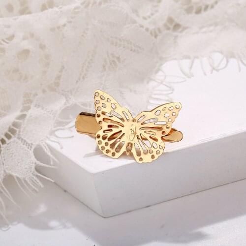 Hollow Gold Butterfly Hairpin For Women 2021 New Hair Clips For Hair Barrettes Headband Hair Accessories Fashion Jewelry Gifts