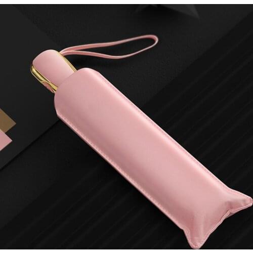 Portable Tri-fold Automatic Ultralight Travel Sunscreen Rain Anti UV Umbrella