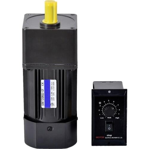 New 5RK120GU-CF AC Gear Motor Reduction Ratio 1:10 135rpm 120W 220V Speed Control Motor/Reversible Motor +Governor Controller