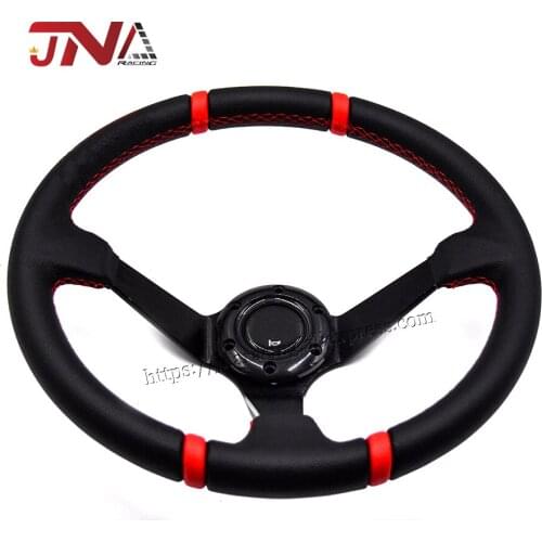 JNA manufacture Drifting Fits Most Car Styling PVC 350 MM Steering Wheel