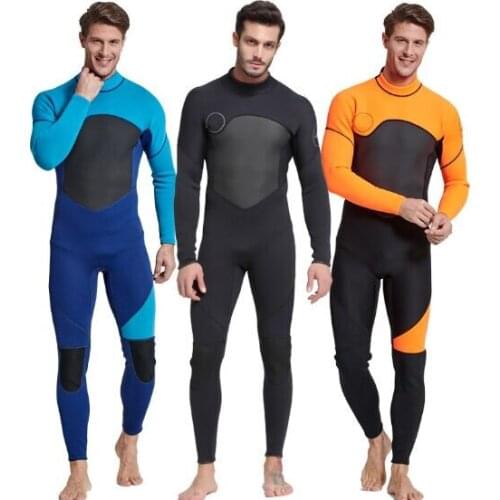 Sbart New One-Piece Neoprene 3mm Diving Suit Winter Long Sleeve Men Wetsuit Prevent Jellyfish Snorkeling Suit Free Shipping