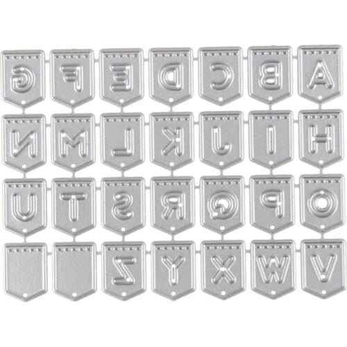 Sewing banner capital letter metal cutting die DIY scrapbook template decorative embossing die cutting template