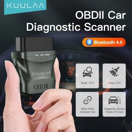 KUULAA ELM327 V1.5 OBD2 Scanner Bluetooth 4.0 OBD 2 Car Diagnostic Tool for IOS Android PC ELM 327 Scanner OBDII Reader