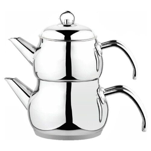 Besa Steel Teapot Metal Handle Medium Size Total 3,10 Litres MADE IN TURKEY SHIPS FROM TURKEY ORIGINAL PRODUCT