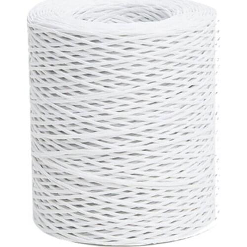 Flower Wrapping Adornment Pure Color Brilliant Metal With Paper Flat Packaging String