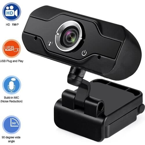 SOONHUA Laptop Web Camera Computer USB Webcam Web Camera 720P With Microphone For Teleconferencing Live Streaming Web Cameras