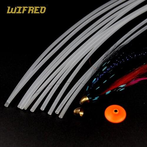 Wifreo 10pcs X 15cm Tube Fly Tying Tube Main Tube Semi-Rigid Liner Tubbing for Salmon Tube Fly Tying