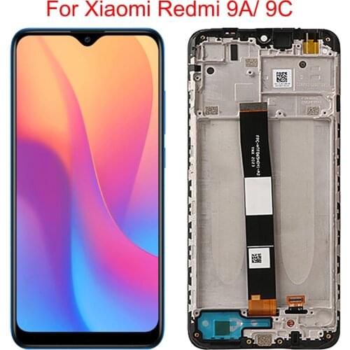 For Xiaomi Redmi 9A/ 9C lcd display Digitizer assembly With Frame for Redmi 9c display Replacement Repair Parts 6.53"