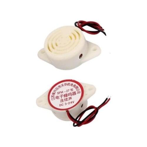 1PCS SFM-27 DC 3-24V 90DB Intermittent Beep Alarm Electronic Buzzer Sounder