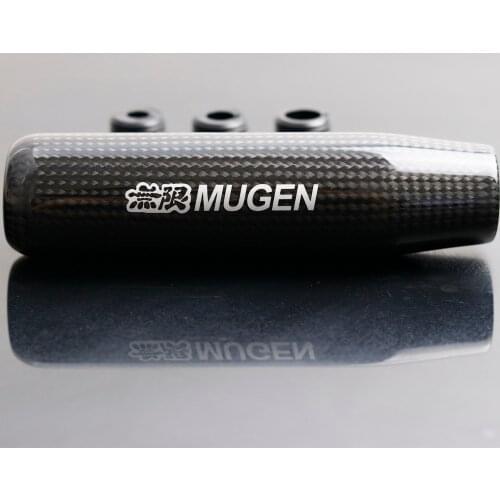 13cm Mugen Carbon Fiber Gear Shift Knob shifter Lever Head For Honda Civic S2000 F20C FD2 fit gk5
