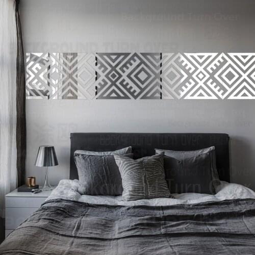 2sets Mirror Stickers Sticker Bathroom Room Decoration 3D Long Full Body Wall Mirrored African Mexican Inca Ethnic Greek R275