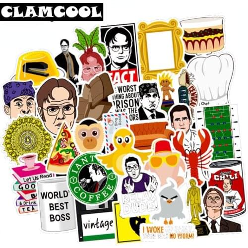 50Pcs/Set Office Graffiti Stickers American TV Series For Luggage Motorcycle Laptop Refrigerator Toy Car Pvc Waterproof Sticker