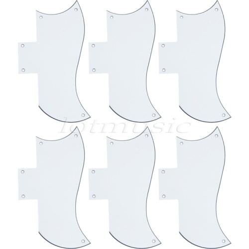 6Pcs Pickguards 3PLY Guitar Scratch Plate Parts ABS For Electric Guitar Replacement