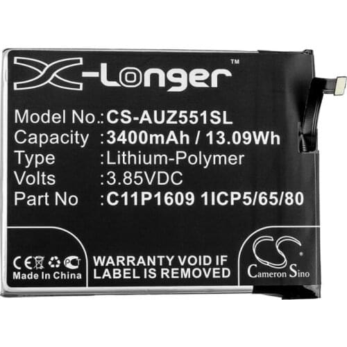Cameron Sino 3400mAh battery for ASUS X00DDA Z00DDA ZC553KL Zenfone 3 Max 5.5 Dual SIM 5.5 C11P1609 1ICP5/65/80