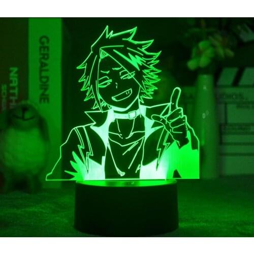 Anime Led Light My Hero Academia Denki Kaminari for Bedroom Decor Birthday Gift Manga Gadget My Hero Academia Denki 3d Lamp