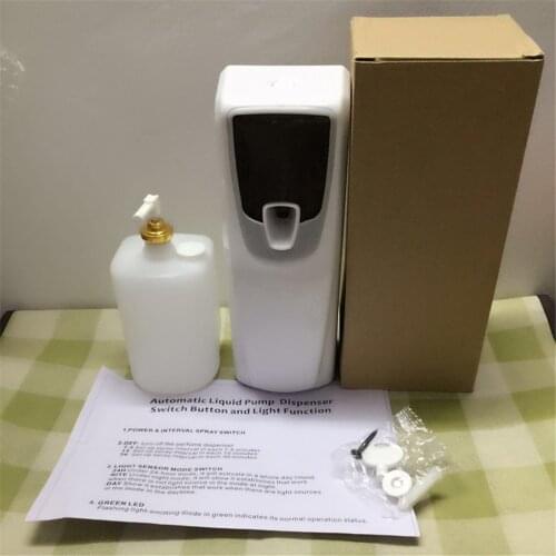 Auto Air Freshener LED Light Sensor Fragrant Sprayer Machine Aerosol Dispenser for Bathroom Hotel Toilet With Empty Cans 4pcs