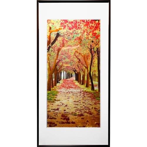 CX New Chinese Style Handmade Embroidery Embroidery Hanging Painting Hallway Living Room Decorative Painting