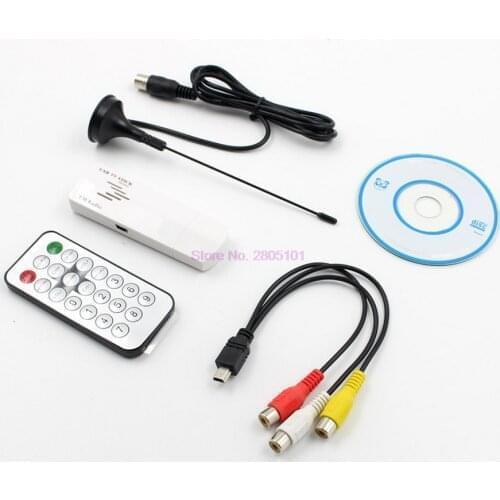 Dhl or fedex 50pcs USB 2.0 TV Stick Tuner Receiver Adapter Worldwide Analog for PC Laptop DVD P0.11