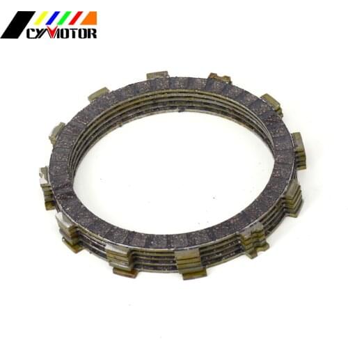5PCS Motocycle Clutch Friction Plates Disc Set For KAWASAKI EL250 EX250 EL EX 250 88 89 91 92 93 94 95 96 97 95 99 00 01 02-07