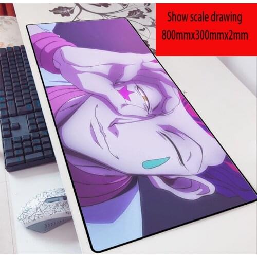 Hunter X Hunter Cold Killer Hisoka Figure Gaming Mouse Pad Customized Large Office Computer Desk Mat Lock Edge 900x400mm Pad