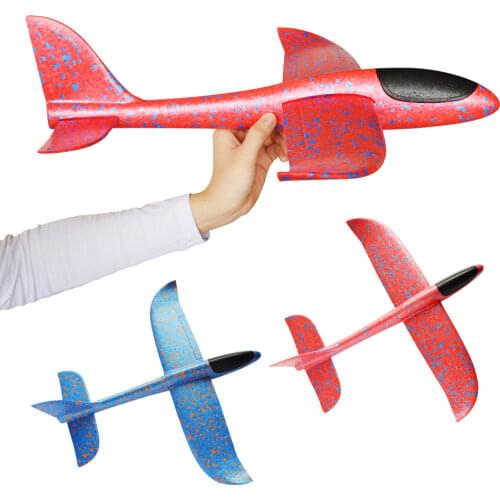 48cm Newest Hand Launch Throwing Glider Aircraft Inertial Foam Plastic Flying Airplane Model Toys Outdoor Funny Sports Toy