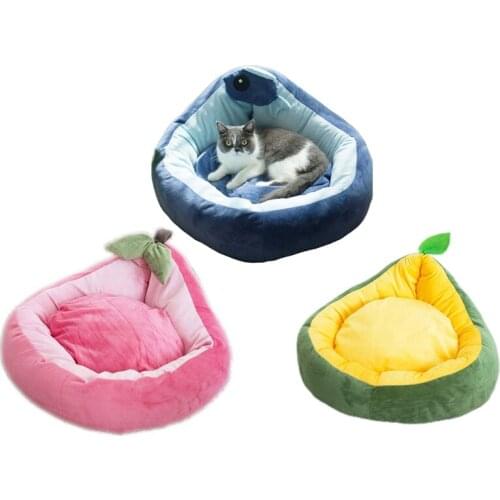 Creative Fruit-shaped Pet Sleeping Nest Lovely Warm Dog House Cat Litter Pet Bed