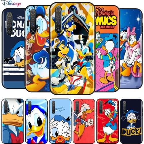 Disney Cartoon Animation Daisy Donald Duck For OPPO Reno 5 K 4 Lite 3 Pro Plus SE A 10X Zoom 2 Z F ACE 5G Soft Black Phone Case