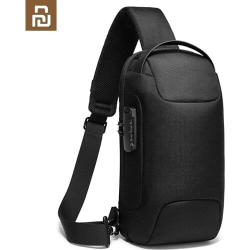 XIAOMI YOUPIN Chest Bag New Anti-thief Men Crossbody Bag Waterproof Shoulder Bags USB Charging Short Trip For Male Travel Pack
