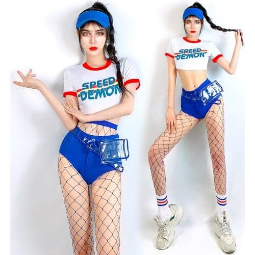 Nightclub DS DJ Stage Costume Sexy Jazz Gogo Dancing Clothing Suit Women Party Clubwear Rave Clothes HipHip Dancewear YS2210