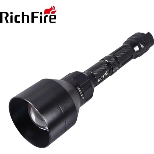 Original RichFire Dimmer Led Lights Cree XPE2 G3-R3 Green,Red,White Led Hunting Flashlight by 18650 Battery for Camping/Hunting