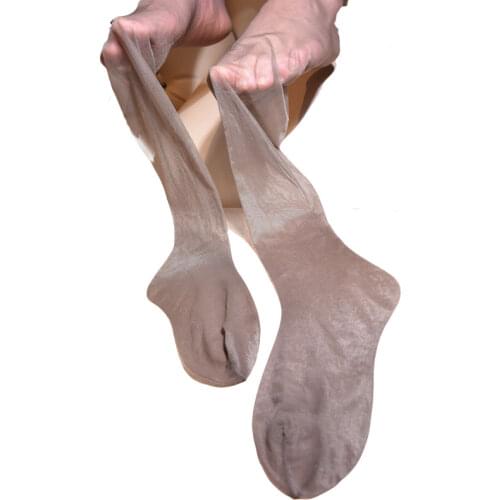 Sexy Men 3D Line Oil Shiny Sockings Glossy U Convex Pouch Sexy Tight Stockings COCKring Lace Shaping Pantyhose Plus Size F12