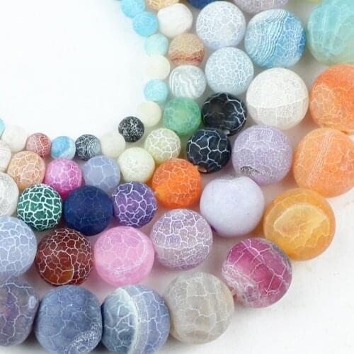 YHBZRET Multicolor Weathered carnelian Natural Stone Spacer Loose Beads For Jewelry Making 4/ 6/8/10/mm DIY Bracelet Accessories